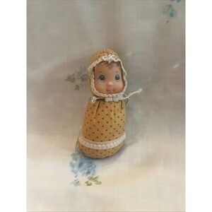 VTG Baby Beans Replacement Blonde Baby Doll W/yellow Outfit 1975